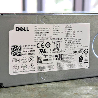 Dell XPS 8950 HU460EBS-00 460W PSU Power Supply - 0T63HC T63HC 80 Plus Bronze