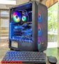 RGB Gaming PC i7 4.00GHz 32GB 600GB SSD + 3TB HDD RX570 Windows 10 PRO WIFI