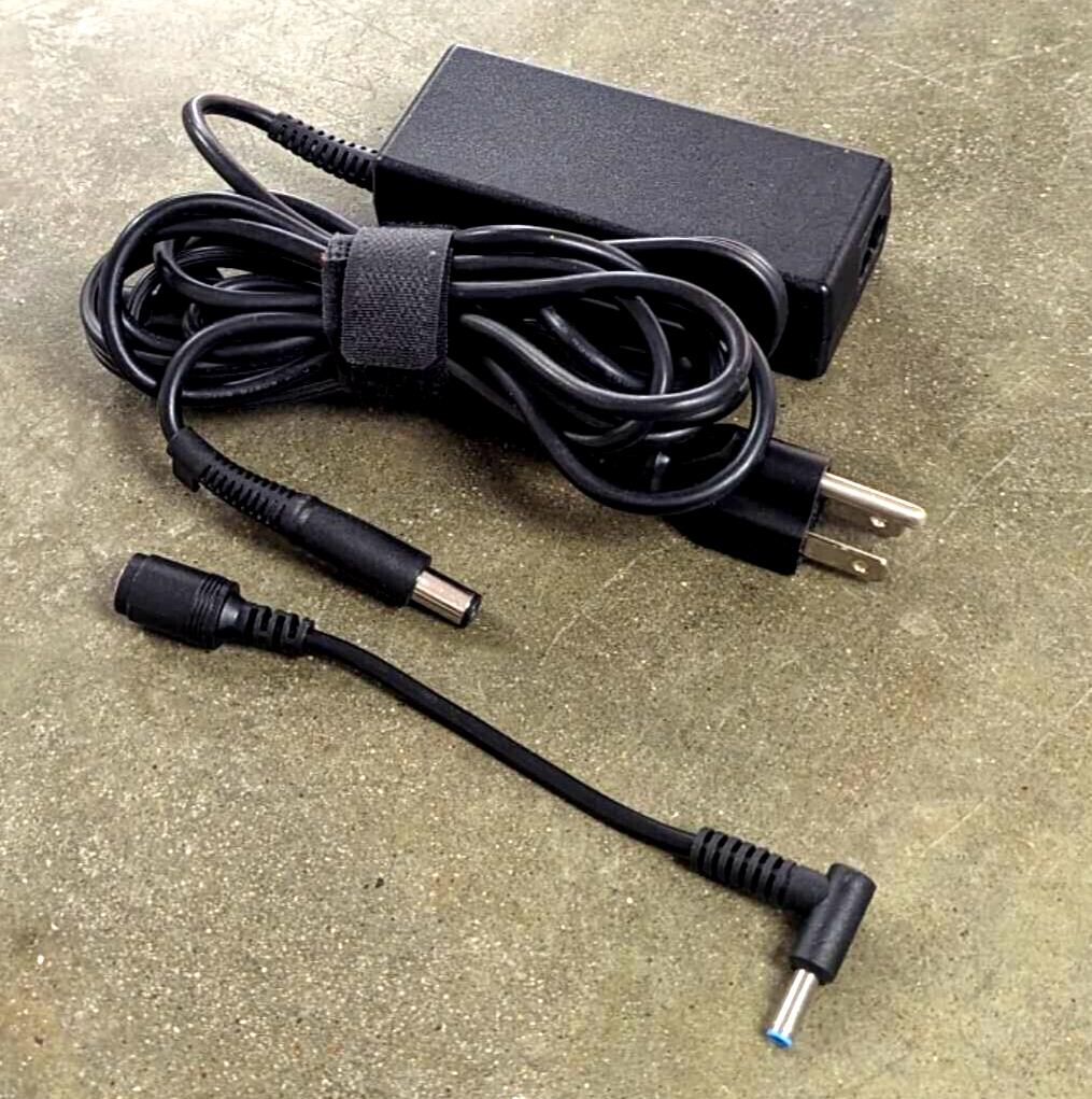 OEM HP 65W AC Adapter Charger Blue Tip Adapter Plug 7.4x5.0mm+4.5x3.0mm