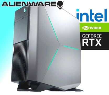 Alienware Aurora R7 Gaming PC i7-8700K RTX 3050 32GB RAM 1TB SSD Windows 11 Pro