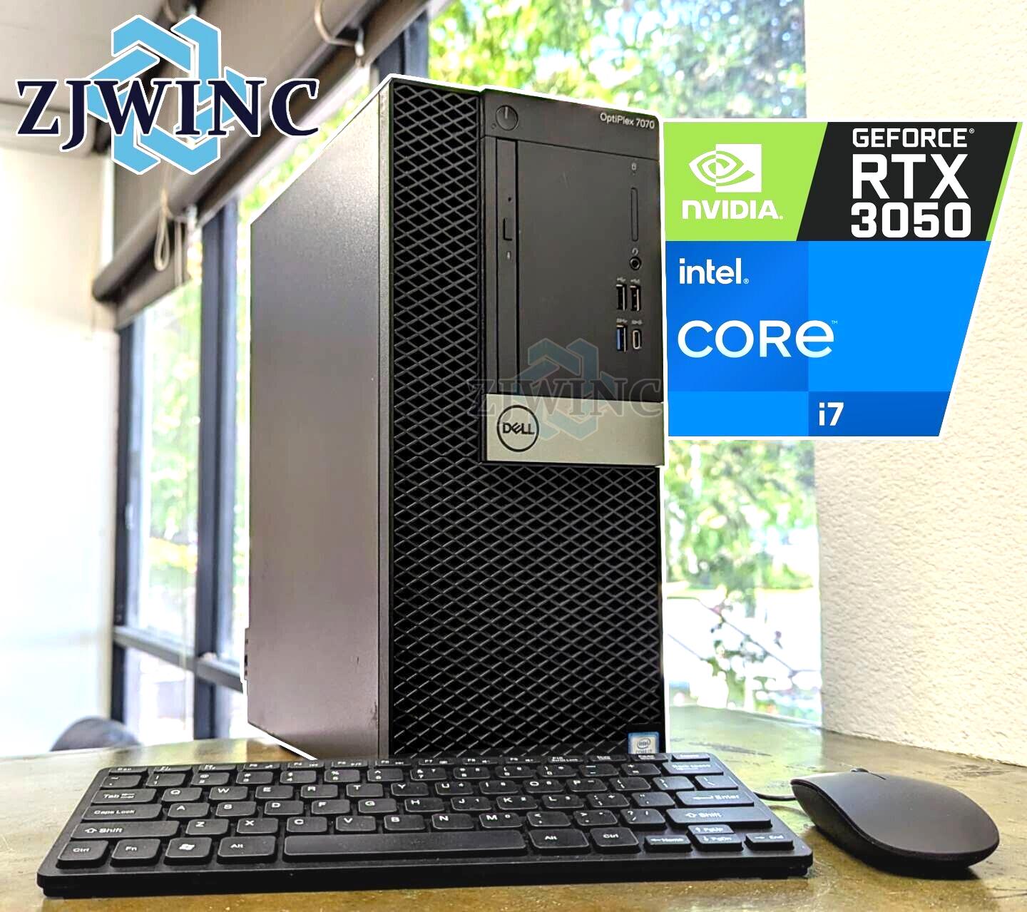 Dell OptiPlex 7070 MT PC i7-9700 RTX 3050 32GB RAM 1TB SSD Windows 11 PRO WIFI