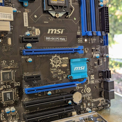 MSI B85-G41 PC Mate Motherboard Mainboard Intel B85 LGA1150 DDR3 VGA With a I/O