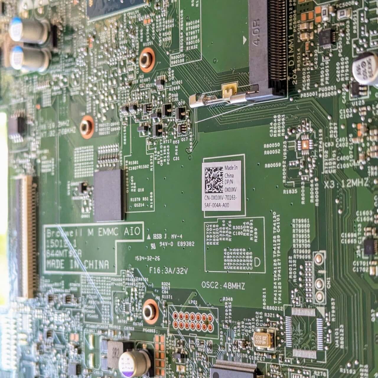 New Genuine Dell Inspiron 3052 All In One Intel CPU DDR3 Motherboard X0JXV 1R0P6