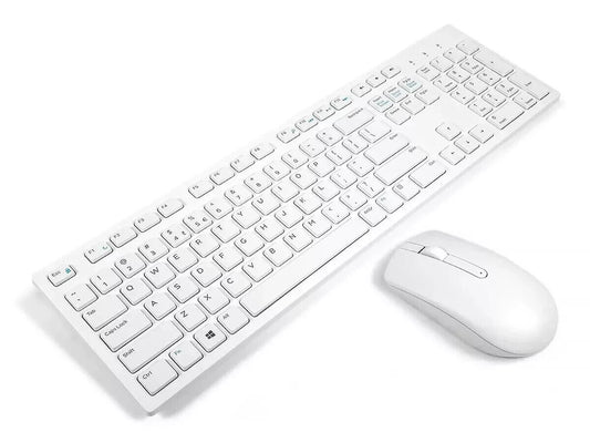 NEW Dell V3PMY KM636 Wireless Keyboard & Mouse Combo White US/INT