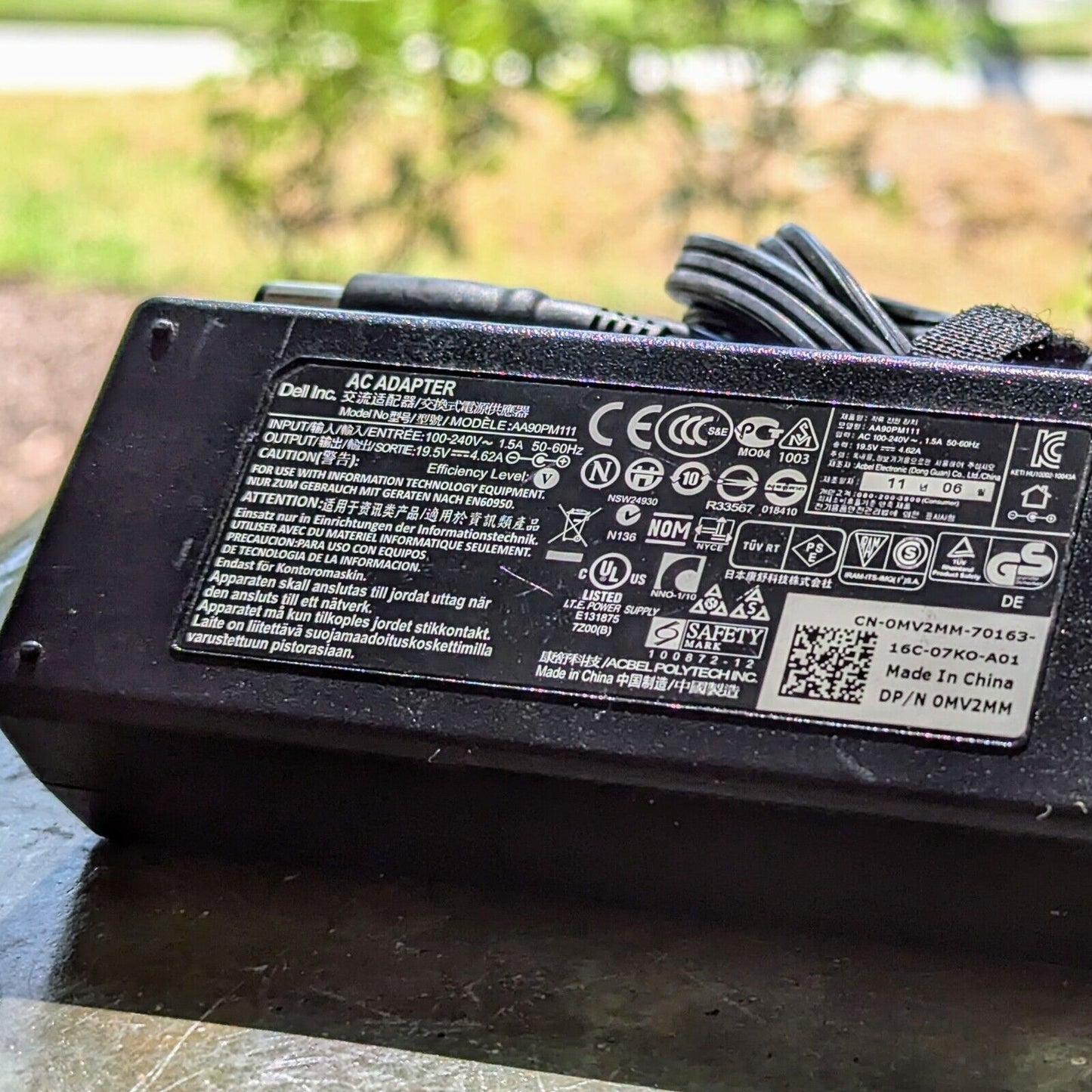 OEM Genuine Dell 90W 19.5V LA90PM130 AC Power Adapter Charger 7.4mm