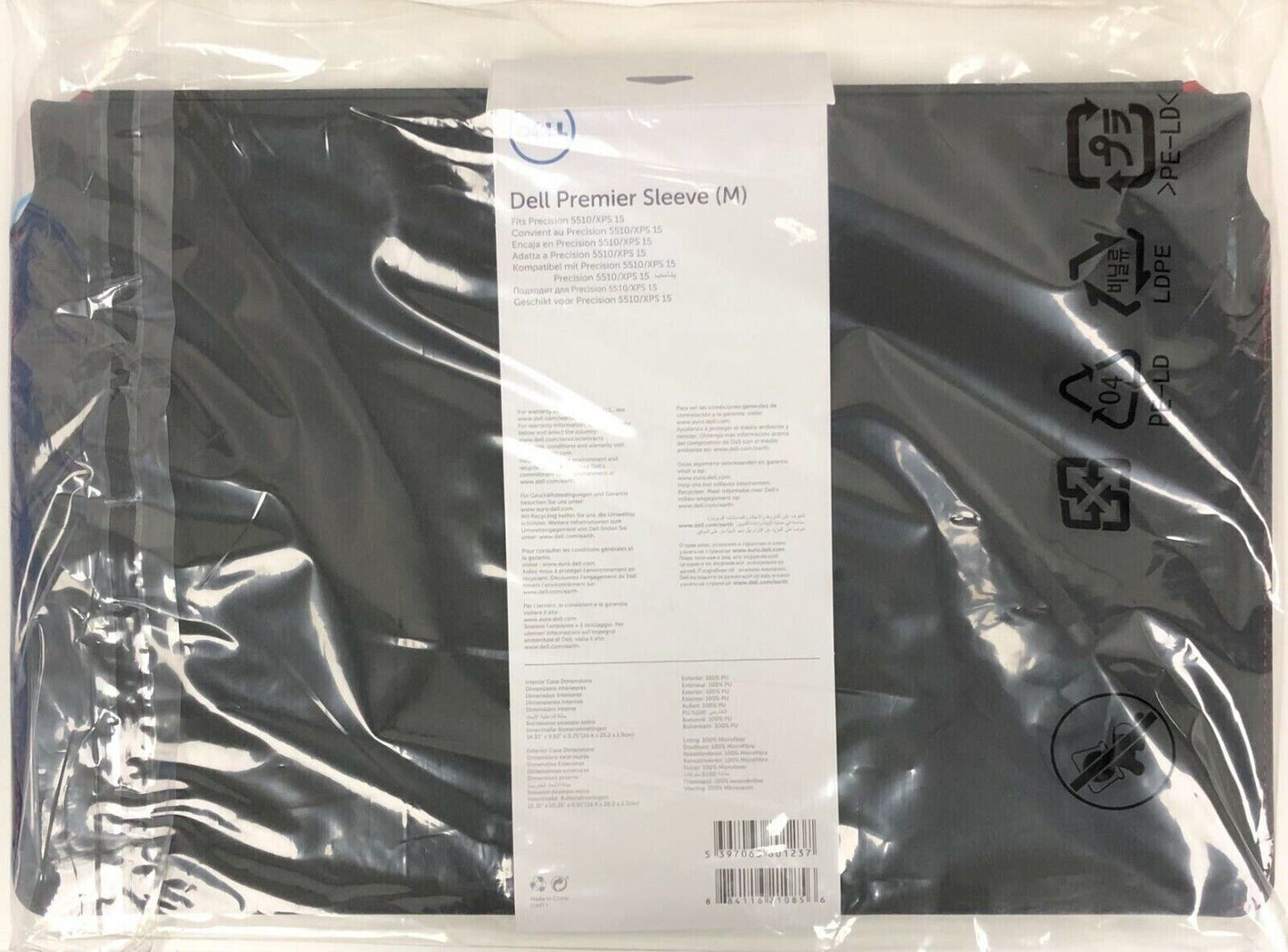 NEW! Genuine Dell XPS 15 Precision 5510 Premier Notebook Sleeve（M）D48TY
