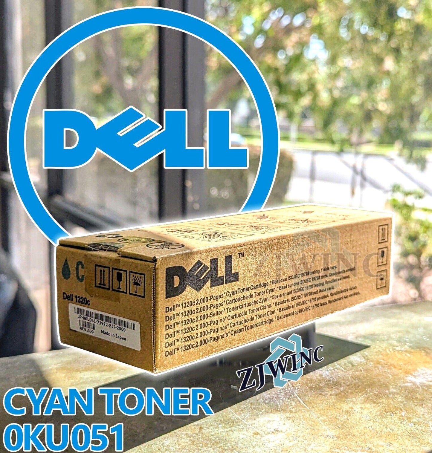 Dell 1320C Laser Printer Cyan High Capacity Toner Cartridge ink KU051 0KU051