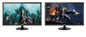 A Matching DUAL LARGE MAJOR BRAND 23" Widescreen LCD Monitors w/Cables Gaming