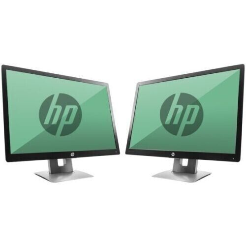A Matching DUAL LARGE MAJOR BRAND 23" Widescreen LCD Monitors w/Cables Gaming