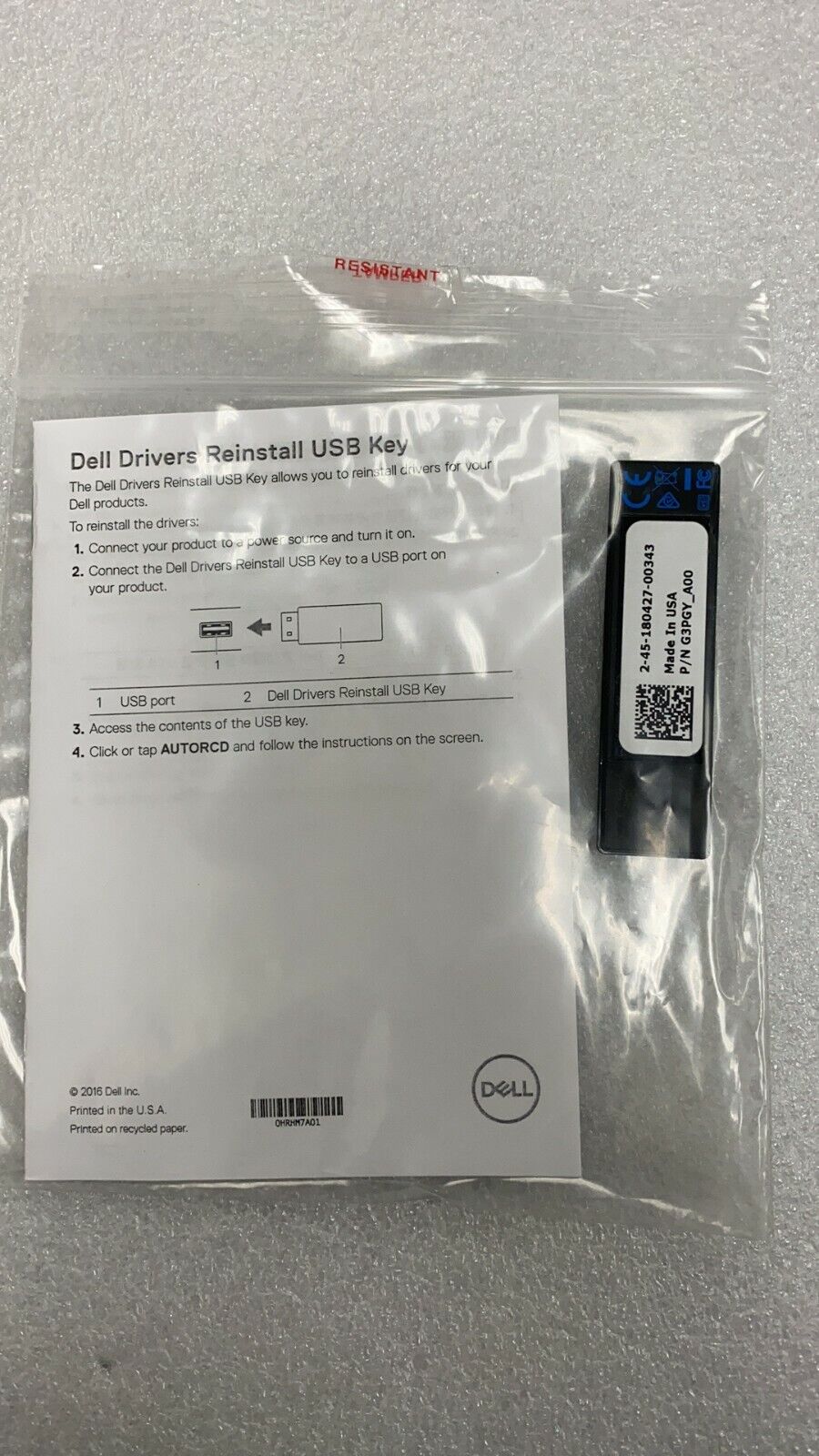 DELL DRIVERS REINSTALL 8GB USB KEY FOR DELL Precision 7730 Notebook Laptop