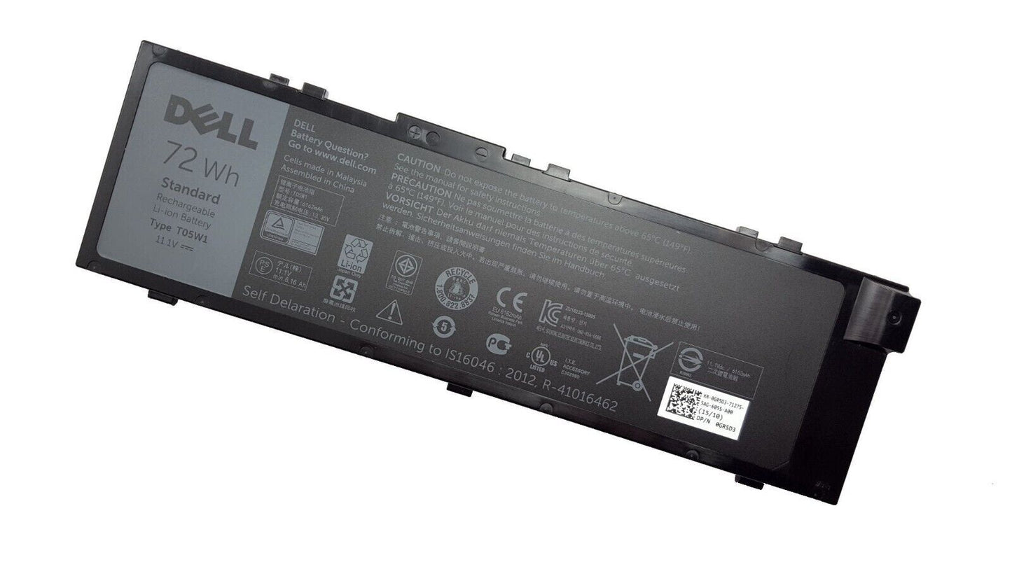 OEM Dell T05W1 Precision 15 7510 17 7710) 6-cell 72Wh Laptop Battery 0T05W1