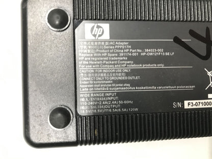 Genuine HP 120W 18.5V 6.5A AC Power Adapter 384023-001 391174-001 with Cord