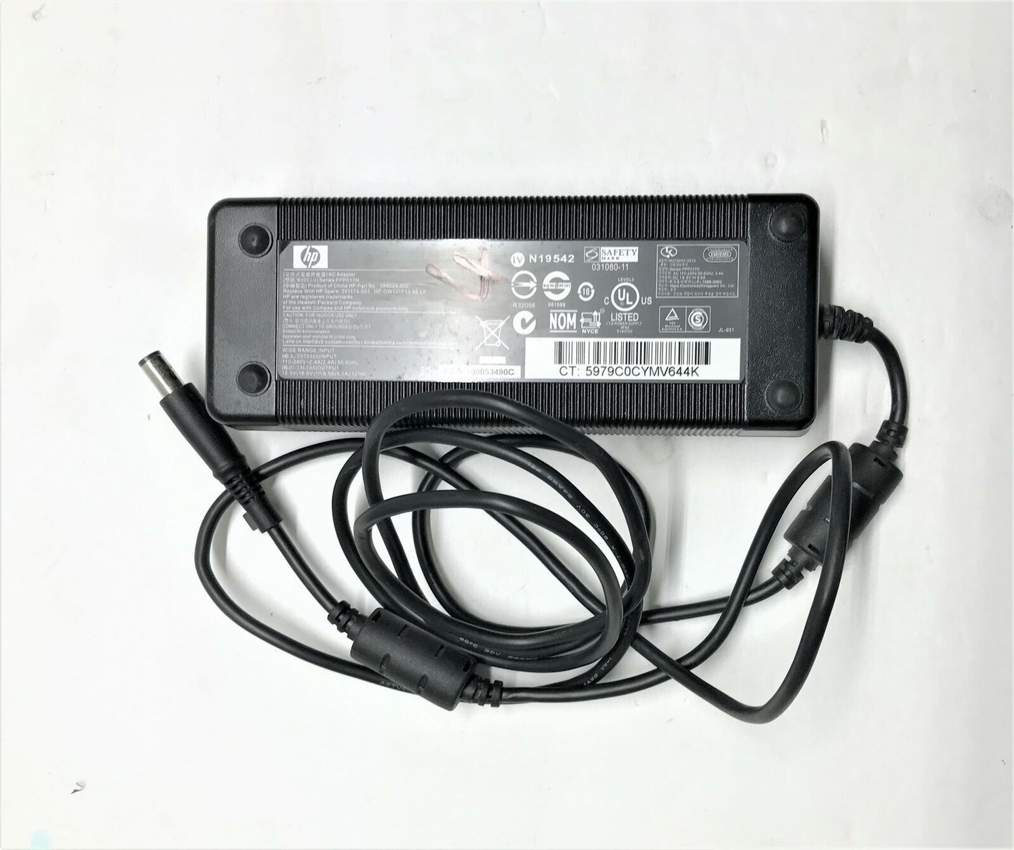 Genuine HP 120W 18.5V 6.5A AC Power Adapter 384023-001 391174-001 with Cord
