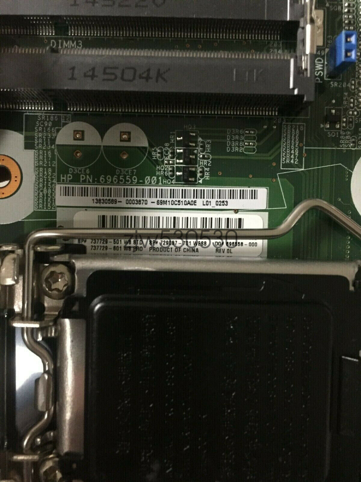 HP 737729-001 EliteDeskL Mini-ITX GA 1150 800 G1 USDT Mother Board
