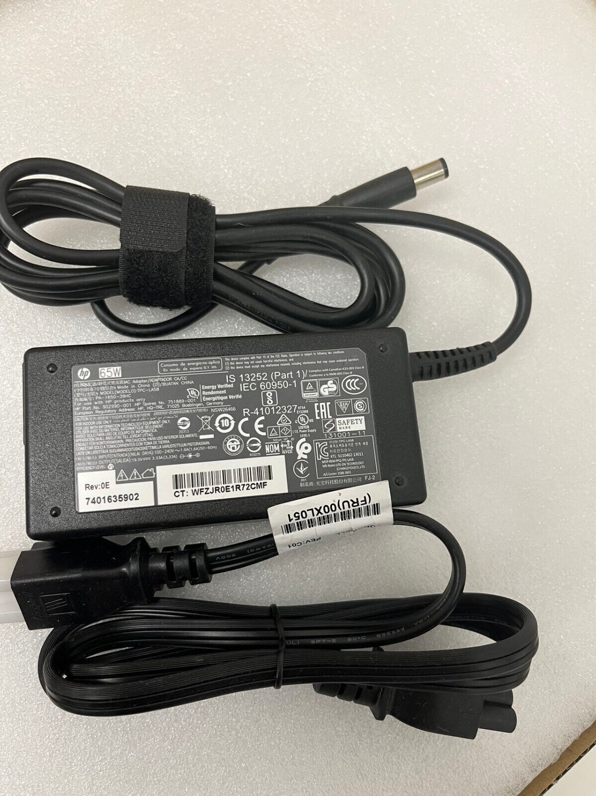 LOT 5 HP 65W 693711-001 Laptop Charger AC Adapter HP EliteBook Folio 1040 G1