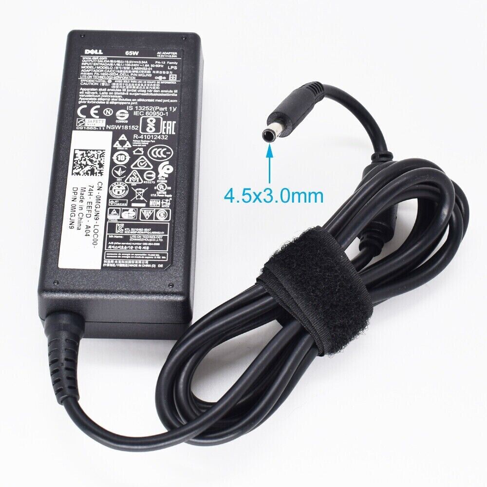 MGJN9 OEM DELL Latitude 3390 3490 / 13 7350 19.5V 65W AC Adapter Charger
