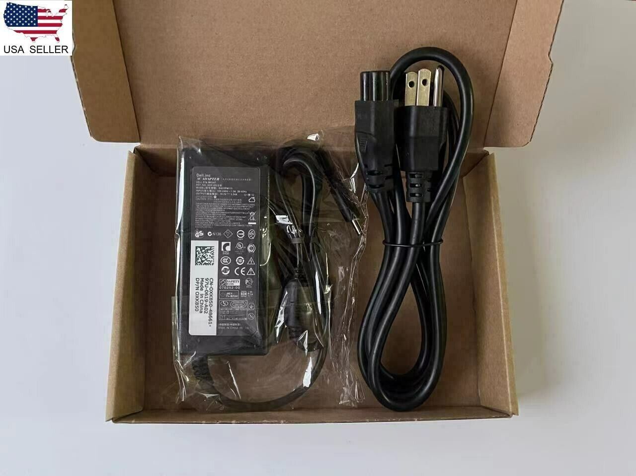 Original Dell 65W AC Adapter W1N63 LA65NS2-01 f/ Dell Inspiron XPS 4.5mm barrel
