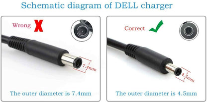 Original Dell 65W AC Adapter W1N63 LA65NS2-01 f/ Dell Inspiron XPS 4.5mm barrel