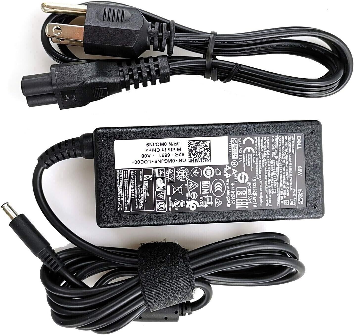 LOT OF 5 !! DELL 65W PA-12 4.5mm AC Adapter Charger LA65NS2-01 6TM1C "small tip"