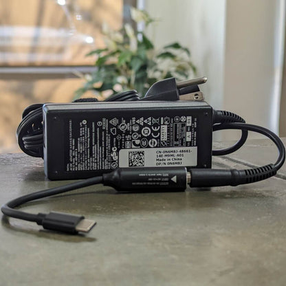 65W Type USBC Wall Charger for Dell Chromebook 11 13 14 3380 3100 3400 5190 7486