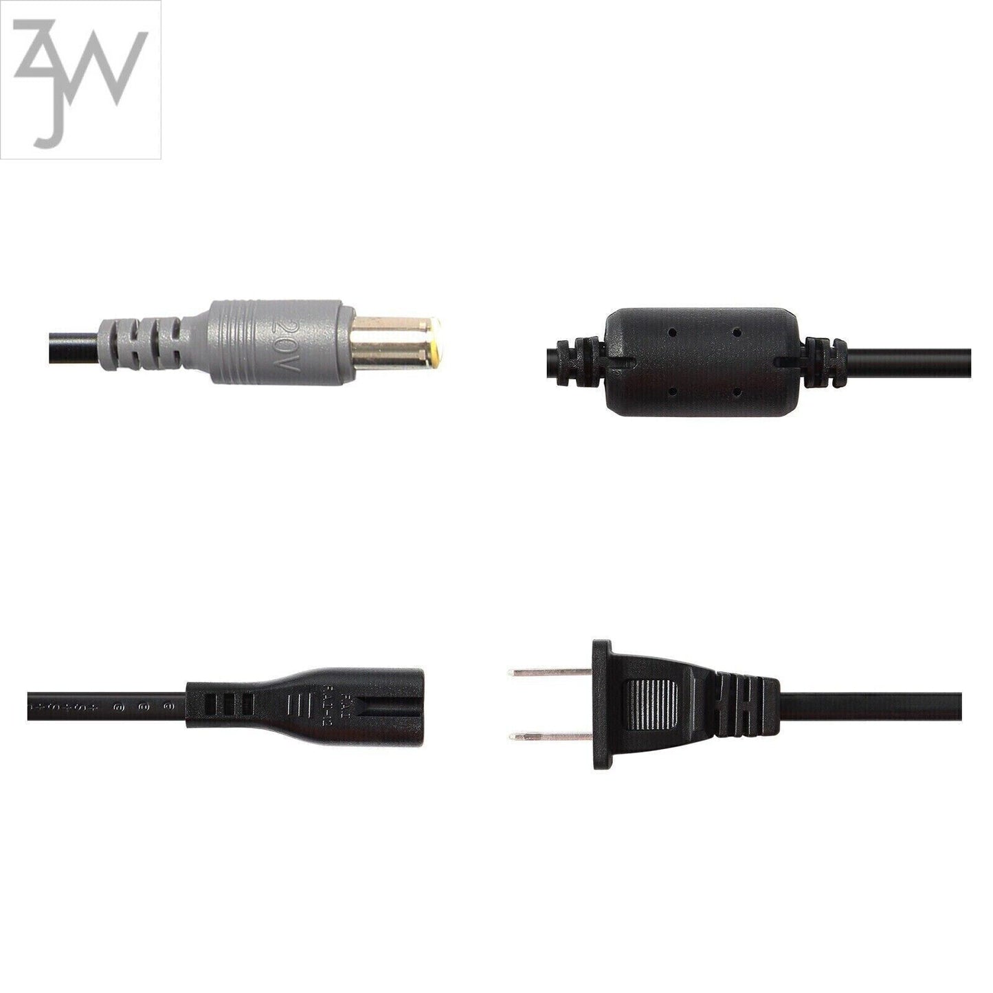 LOT 100 Lenovo Thinkpad T420-4180 92P1159 65W Large Round AC Power Adapter Cable