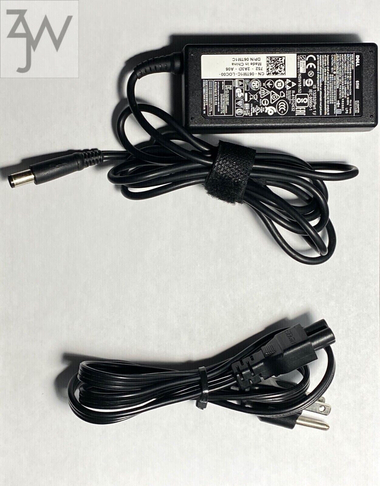 Lot 20- TESTED OEM DELL 65W 19.5V AC Adapter Charger 7.4mm, Brick Style.