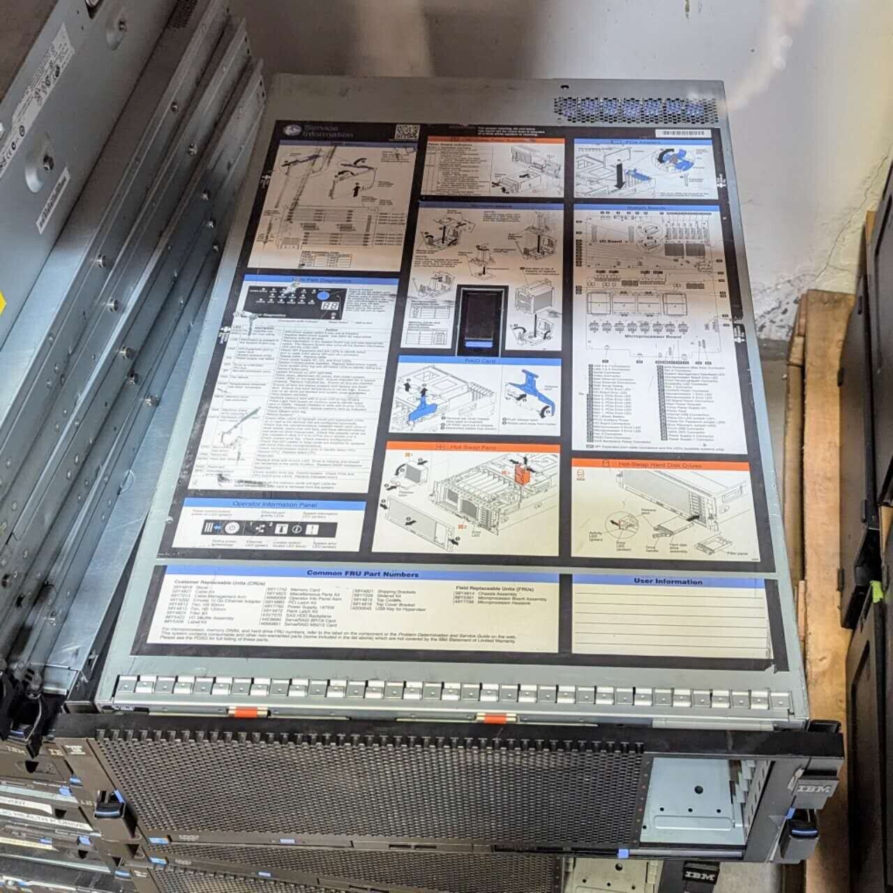 IBM System X3850 X5 4U Barebone Server 4x CPU Sockets LGA 1567 2x 1975watt PSUs