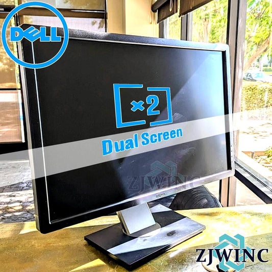 Dual monitors - Dell UltraSharp 24" LED IPS U2412M 1920x1200 w/Stands & Cables