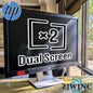 DUAL MONITORS - HP Elite Display E242 24" IPS LED FHD 1920x1200 w/Stands & Cable