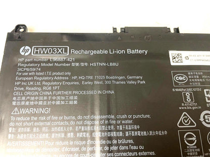 HP Pavilion 15-eg0073cl 15.6" Battery 11.28V 41Wh 3454mAh HW03XL L97300-005