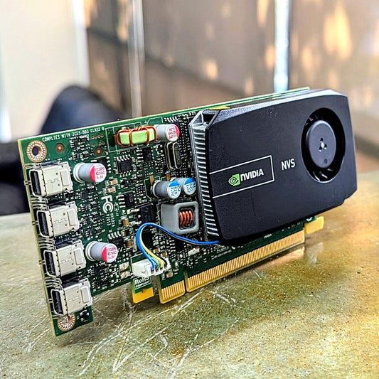 NVIDIA NVS 510 2GB GDDR3 128 bit Graphics Video Card GPU Low Profile 4x mini DP