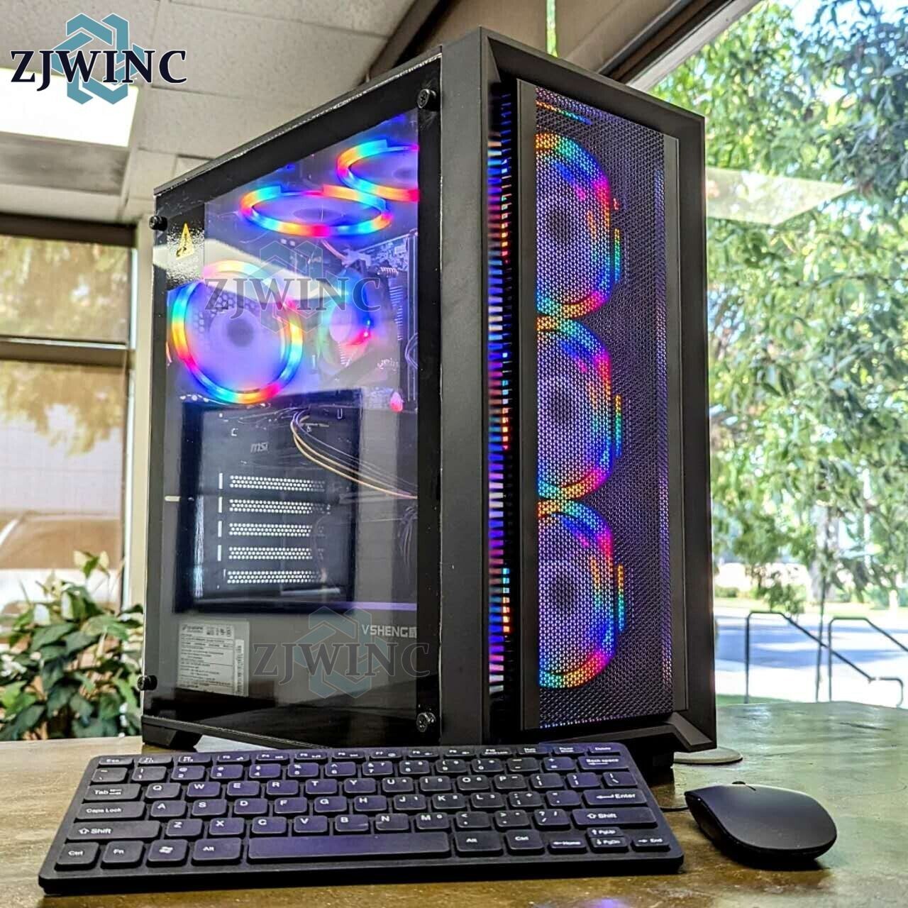High Performance RGB Fan Gaming PC W-2135 GTX1070 32GB 256GB SSD 3TB Win10 WIFI