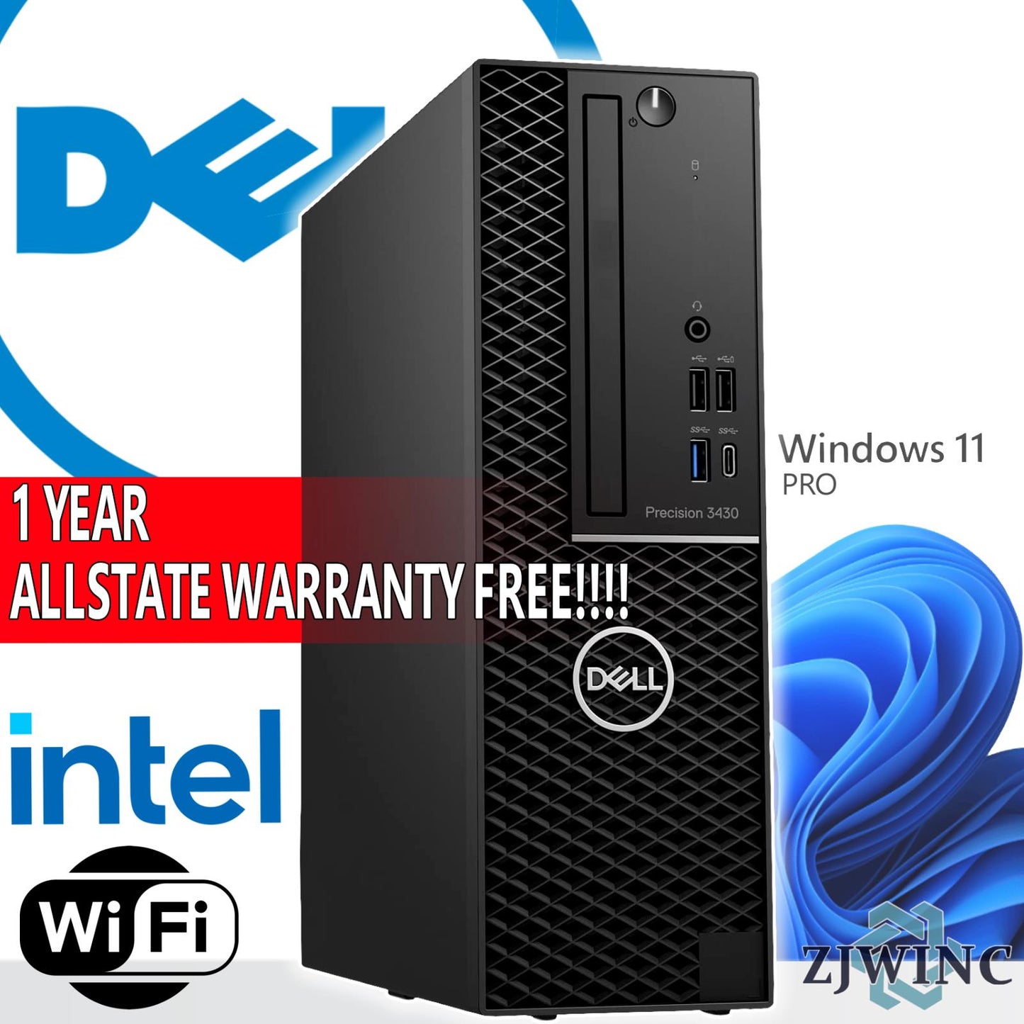 Dell Precision 3430 Intel i7-8700 up to 32GB RAM 1TB SSD Windows 11 Pro WIFI