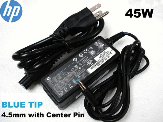 OEM HP laptop AC Adapter Power Supply charger 19.5V 45W blue tip 741727-001