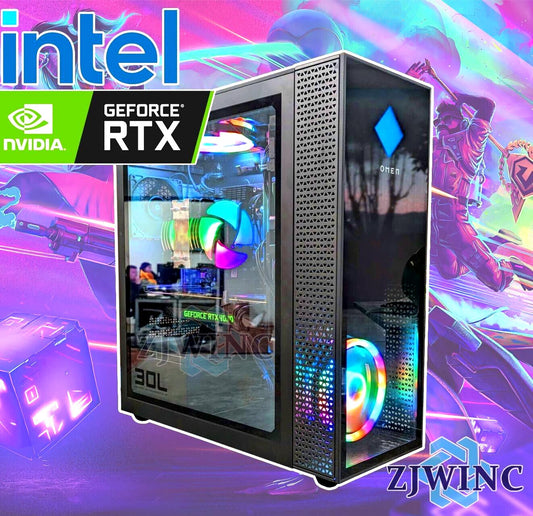 RGB Gaming PC Desktop Computer i7 16GB RAM 256GB SSD 1TB GTX 1070 8GB W10P WIFI