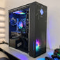 RGB Gaming PC Desktop Computer i7 16GB RAM 256GB SSD 1TB RX580 8GB W10P WIFI