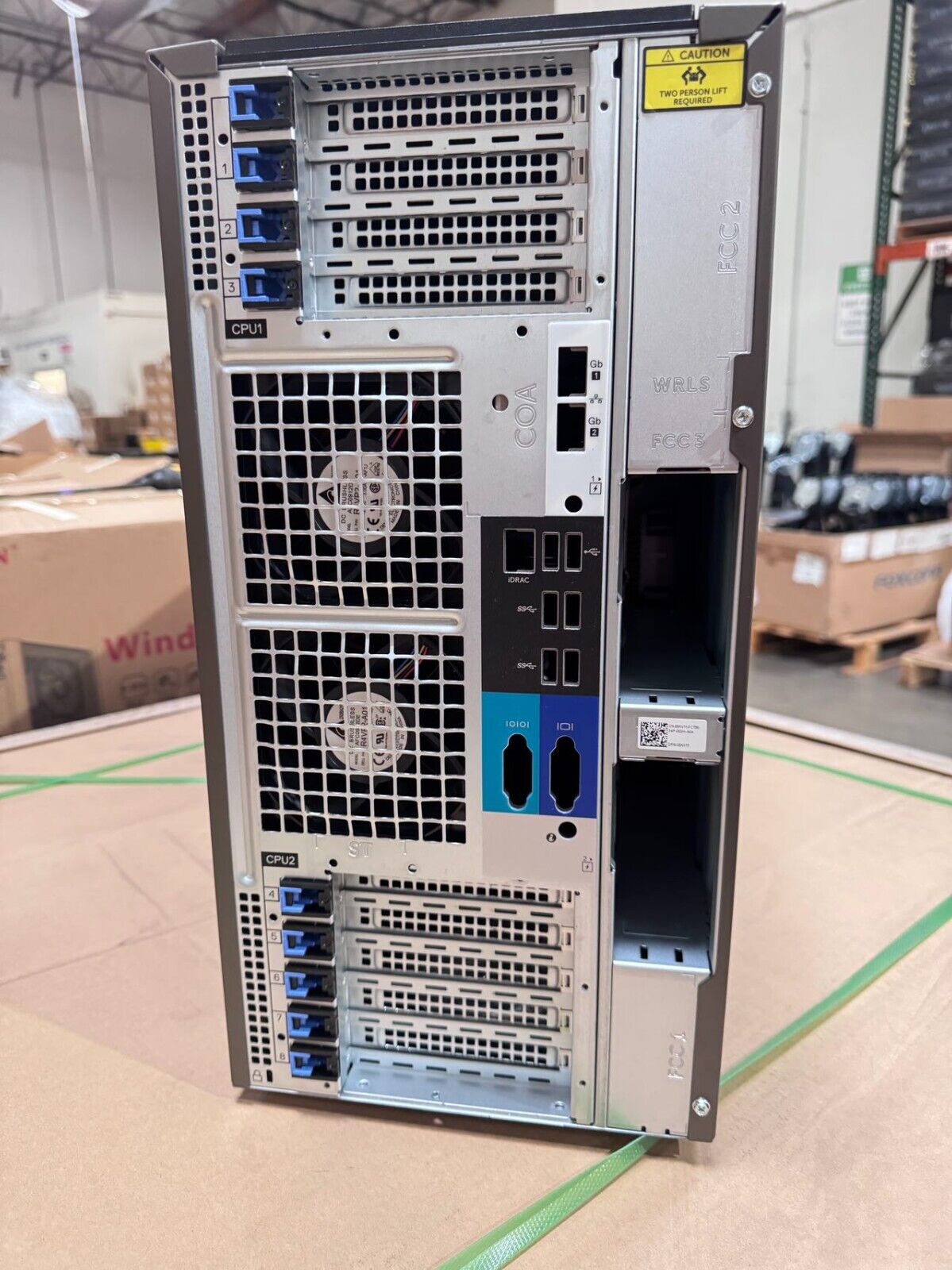 DELL POWEREDGE EMC T640 SERVER CHASSIS SIDE LEFT & RIGHT COVER BACKPLANE FAN