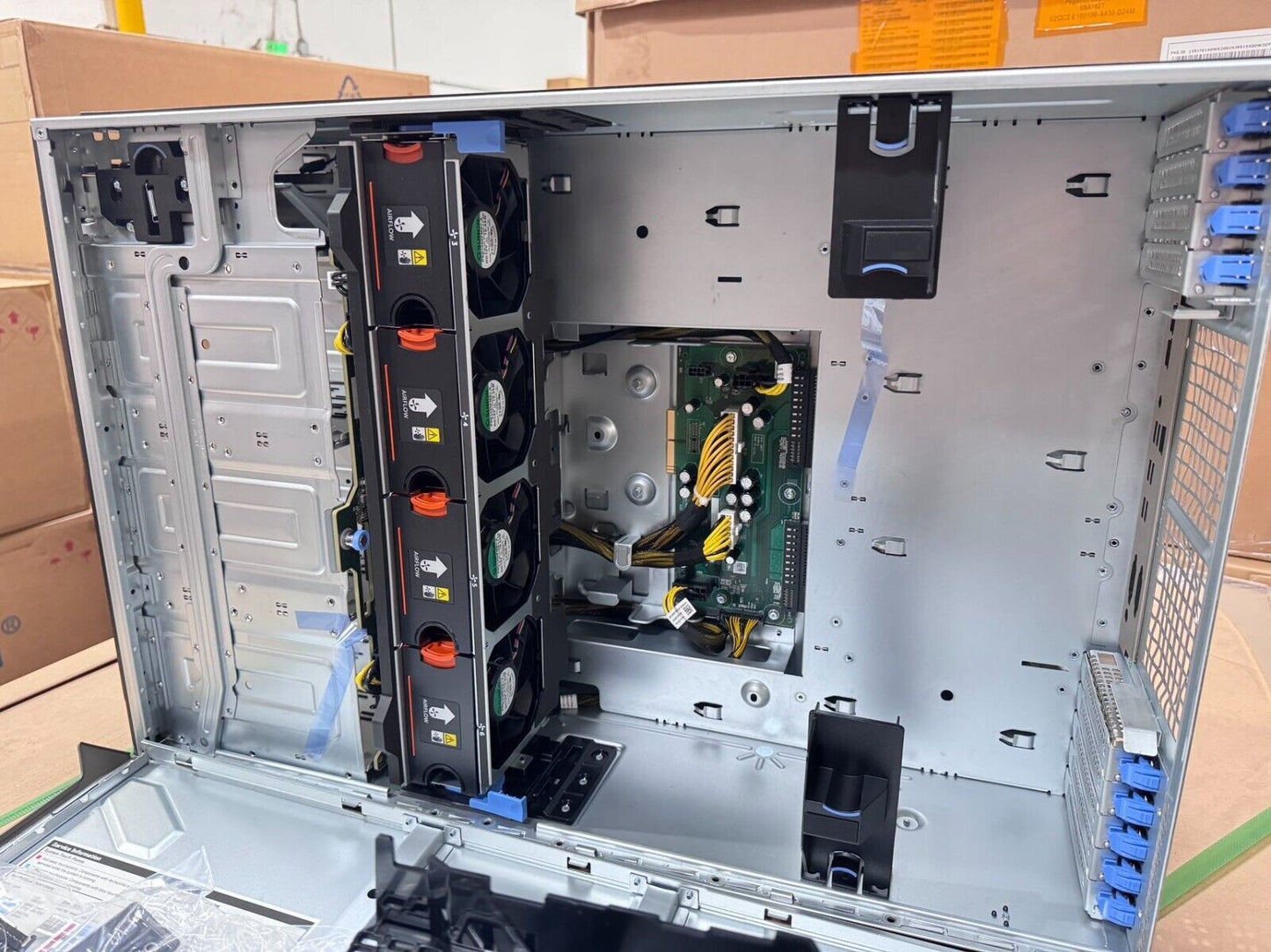 DELL POWEREDGE EMC T640 SERVER CHASSIS SIDE LEFT & RIGHT COVER BACKPLANE FAN