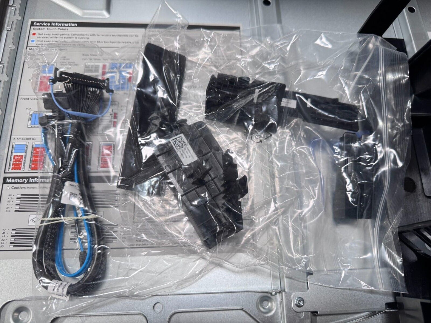 DELL POWEREDGE EMC T640 SERVER CHASSIS SIDE LEFT & RIGHT COVER BACKPLANE FAN