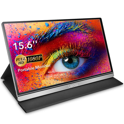 Portable External Monitor 15 INCH USB-C HDMI Gaming IPS Display Screen Speaker
