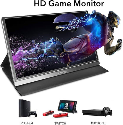 Portable External Monitor 15 INCH USB-C HDMI Gaming IPS Display Screen Speaker