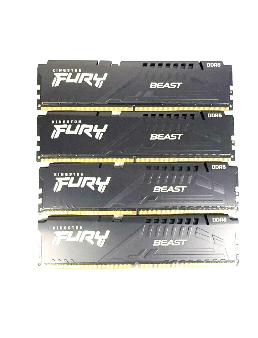 128GB 64GB Kingston FURY Beast Black XMP5-4800-UB0 DDR5 4800 32GB 2RX8 XMP LOT