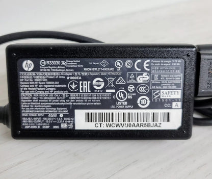 OEM HP 45W 19.5V 2.31A Adapter 7.4mm Large Tip, 744481-003 Power Supply