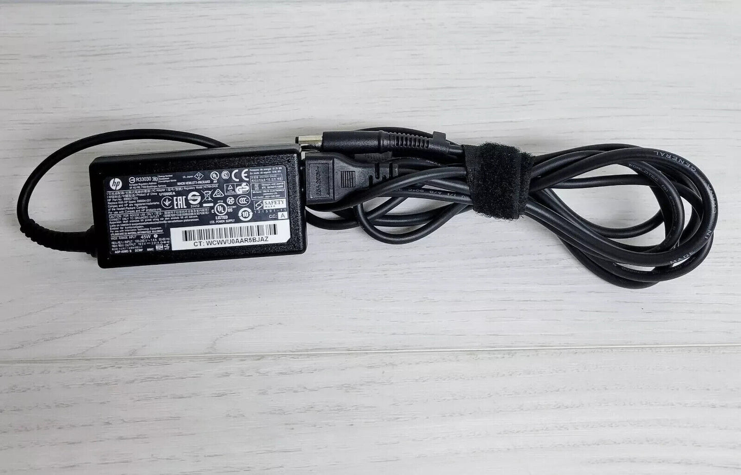 OEM HP 45W 19.5V 2.31A Adapter 7.4mm Large Tip, 744481-003 Power Supply