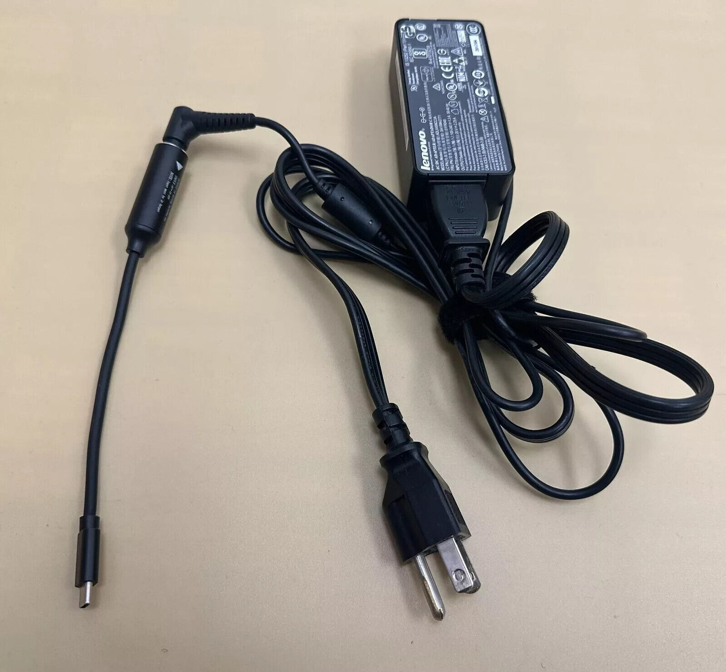 45W USB-C Charger For Lenovo ThinkPad T480 T580s T490 T495s Power Supply Cord