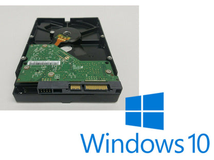 500GB 1TB 3.5" Desktop Seagate WD HGST TOSHIBA HDD W/ Windows 10 PRO installed