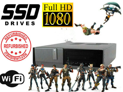 GAMING DESKTOP COMPUTER DELL PC i7 16GB HD7570 512GB SSD  WIFI WINDOWS 10