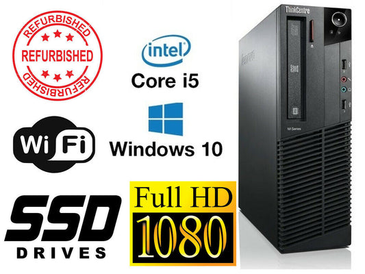 GAMING PC Lenovo Thinkcentre M82P SFF i7 32GB 512GB SSD  R5-240 Windows10 WIFI