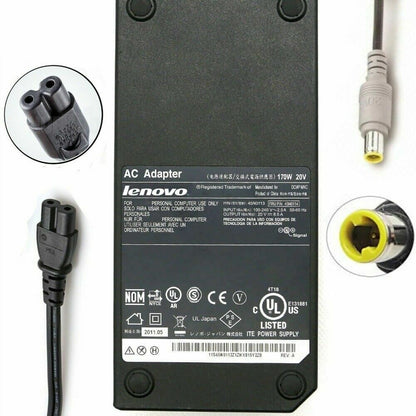 Genuine Lenovo ThinkPad W520 W530 AC Adapter 45N0116 45N0117 170W 20V 8.5A OEM