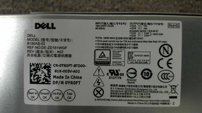 Dell Optiplex 3050 5050 7050 SFF MT PSU 180W Power Supply 82DRM TDFTP YR0FT